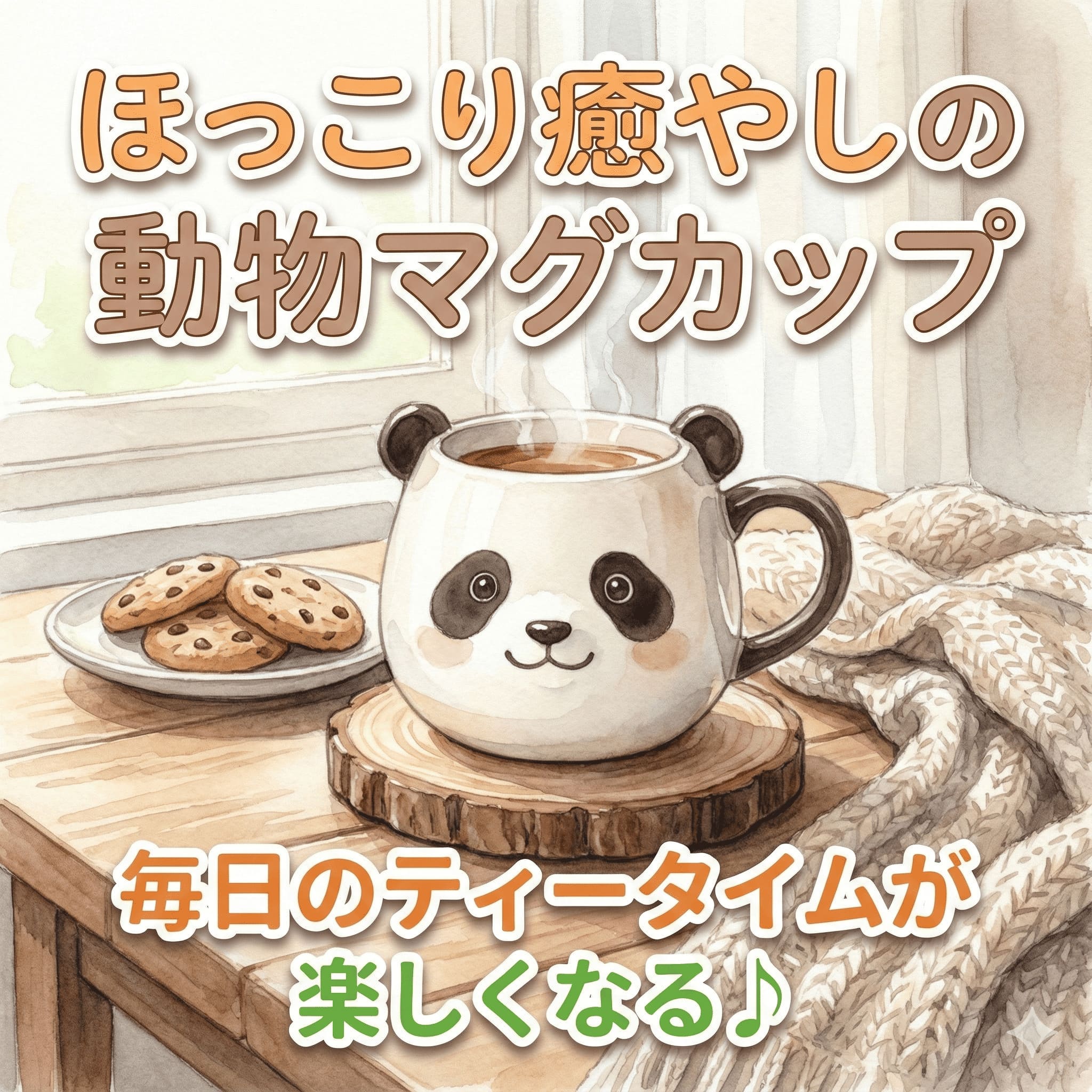 顔がドーン！立体的マグカップ