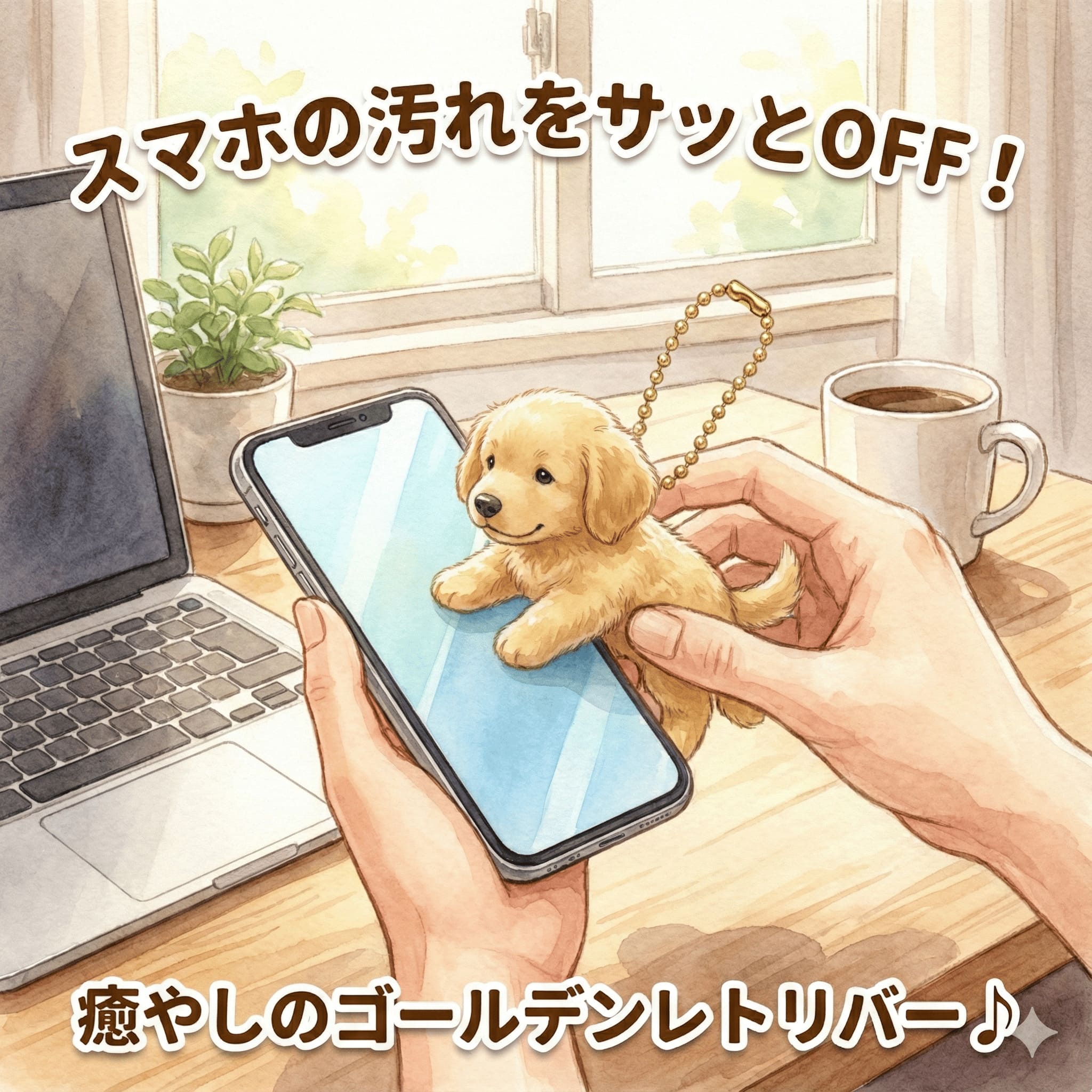 画面を拭く！動物クリーナー