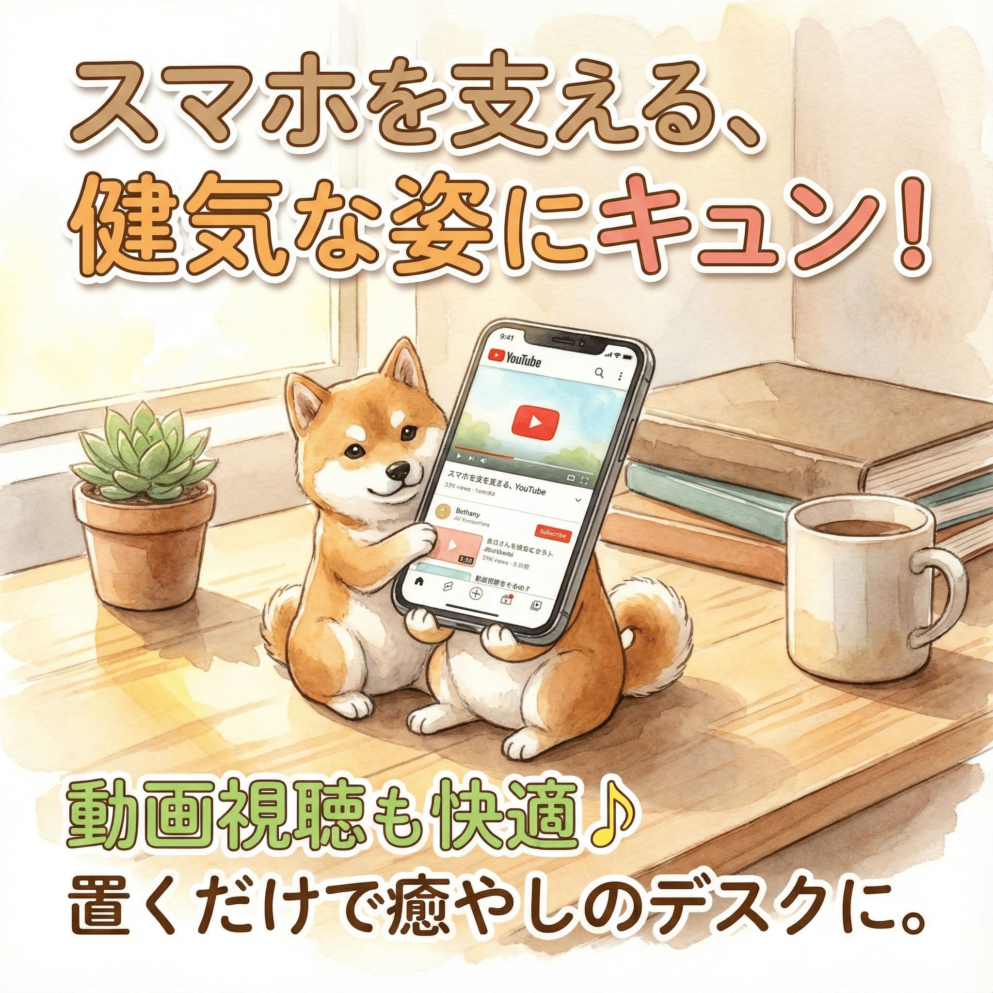 スマホを支える！健気なスタンド